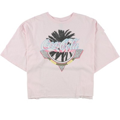 Junk Food Womens Coca Cola Cropped Graphic T-Shirt