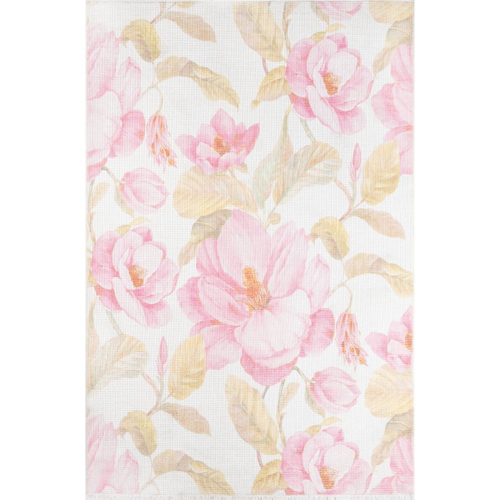 Photos - Area Rug Momeni 5'x8' Helena Botanical  Beige/Pink  