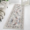 Large Washable Rug Non Slip Living Room Rug Vintage Floral Distressed Rug - 2 of 4