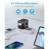 Itopfox Universal Travel Adapter with 6A 3 USB C & 2 USB Ports, Worldwide Plug Converter for Europe UK USA AUS (Type C/G/A/I) - 4 of 4