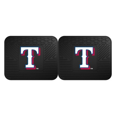 MLB Texas Rangers Vinyl Utility Mat Set - 2pc