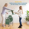 ECR4Kids The Surf Storage Rack, Stores 10 Portable Lap Desks, Silver - 4 of 4