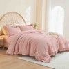 BAGOKIE 3-Piece Ruffled Bed in a Bag Comforter Set - 2 of 4