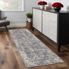 Ivory Gray And Rust Oriental Area Rug - 2 of 4