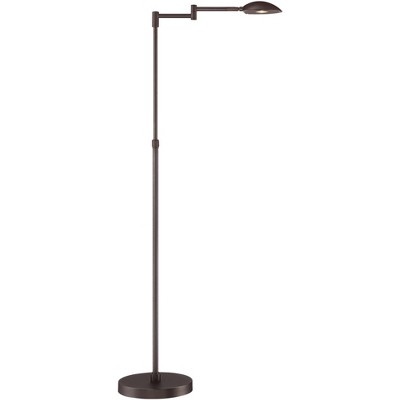 Possini Euro Design Possini Euro Eliptik Bronze Swing Arm LED Floor Lamp