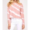 Women's Tie Dye Knit Top - SHE + SKY - 2 of 3
