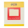 School Smart Manila File Folders, Letter Size, 1/2 Cut Tabs, Pack of 100 - 3 of 4