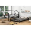 NicBex Twin Over Full Bunk Bed with Guardrail,Twin Loft Bed with Ladder and Converts to 1 Twin Size Bed and Full Size Bed,Bunk Beds for Bedroom - 4 of 4