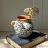 Blue Floral Suzani Bud Vase Terracotta by Foreside Home & Garden - 2 of 4