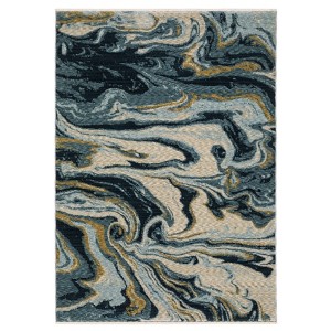 Oriental Weavers Capella CAP10 Navy Blue / Teal Indoor Area Rug - 6'7" x 9'6" - 1 of 4