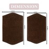 Waterford Collection Tufted Bath Rug, Extra Soft and Absorbent, Non-Slip Bath Mats, Machine Washable bath rugs for Bathroom, 2 Piece Set, Chocolate - 2 of 4