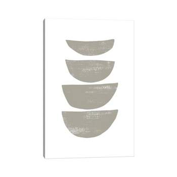Abstraction IV Gray by Nouveau S Unframed Wall Canvas - iCanvas