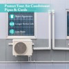 Costway 4" PVC Decorative Mini Split Line Set Cover with Flexible Duct & Straight Duct - 2 of 4