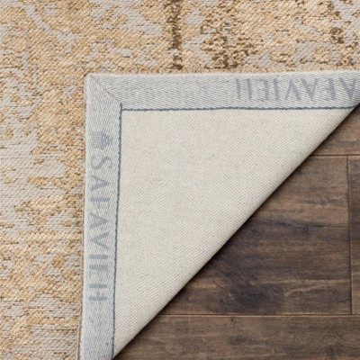 Sand Flat Woven Synthetic Vintage Area Rug, 3' x 5'