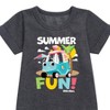 Little Tikes Summer Fun Graphic Short Sleeve Fleece Dress - Heather Charcoal - 4T - 2 of 2