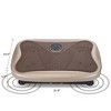 Naysaye Exercise Trainers Vibration Plate Fitness Platform Whole Body for Lymphatic Drainage Shaking Workout Board, Gold, 21.9"*14.4"*5.5" - 3 of 4