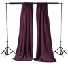 Slickblue Pack of 2 Polyester Backdrop Drapes – 96"H x 58"W, Rod Pocket, Semi Sheer, Serged Edges, 41 Colors Options - 2 of 3