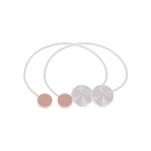 Unique Bargains Round Magnetic Curtain Strap Polyester Rare Earth Magnet 2 Pcs - 1 of 4