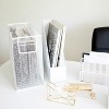 Blu Monaco 5 Piece Desk Set with  Hanging File Holder - 3 of 4