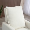 Velvet Manual Swivel Recliners with 360° Rotation and Plush Upholstery - 3 of 4