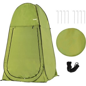 DSVIMOY Pop Up Camping Shower Tent, Privacy Tents, Portable Toilet Tent, Outdoor Dressing Room, Foldable Camp, Green, 47.24"*47.24"*82.68" - 1 of 4