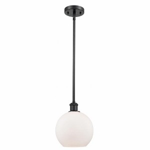 Athens - 1 Light Stem Hung Mini Pendant In Industrial Style-10 Inches Tall and 8 Inches Wide - 1 of 1