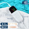 Inhand Heated Blanket Electric Heating Blanket Auto-Off 10 Heat Level Over-Heat Protection Flannel ETL Certified - 2 of 4