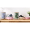 Bone Dry Ceramic Treat Canister - Gray Trellis Paw - 4 of 4