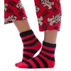 #followme  Womens Printed Microfleece Button Front PJ Pant Set with Socks / Winter Pajamas - 4 of 4