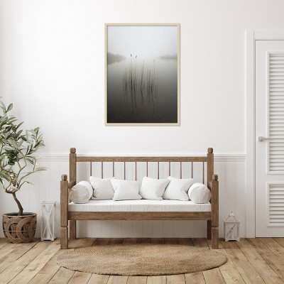 Reeds in the Mist Light Maple Framed Photographic Print