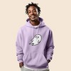 Dalix Giant Ghost Embroidered Hoodie Soft Fleece Hood Sweatshirt Mens - 3 of 4
