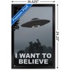 Trends International I Want To Believe Framed Wall Poster Prints - 3 of 4