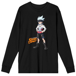 Shaman King Horohoro Crew Neck Long Sleeve Men's Black Tee - 1 of 3