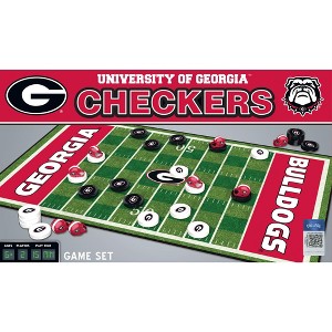 MasterPieces Officially licensed NCAA Georgia Bulldogs Checkers Board Game for Families and Kids ages 6 and Up - 1 of 4