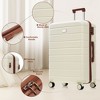 Kumasinova 3 Pcs Premium ABS Luggage Set,Hardshell Luggages with Spinner Wheels&TSA Lock,Airline-Approved Travel Luggage,20/24/28" - 2 of 4