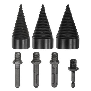 Unique Bargains Outdoor Farm Log Wood Splitter Drill Bit 2 Pcs - 1 of 4