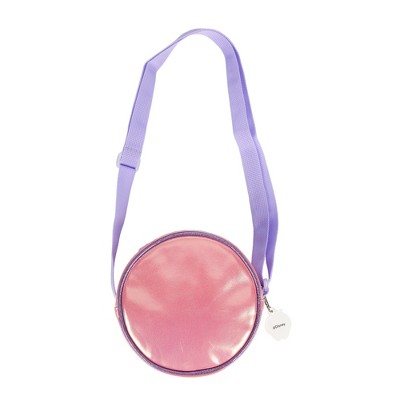 Disney Princess Character Patch Pink 5.5" Mini PU Handbag - image 2