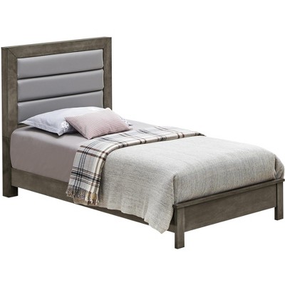 Passion Furniture Burlington Upholstered Twin Panel Bed