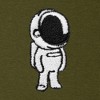 Dalix Astronaut Embroidery Relaxed Hoodie Soft Fleece Sweatshirt Drawcord Fit Lounge Mens - 2 of 4