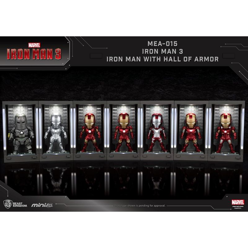 Marvel Iron Man 3 /Iron Man Mark VI with Hall of Armor (Mini Egg Attack), 5 of 6