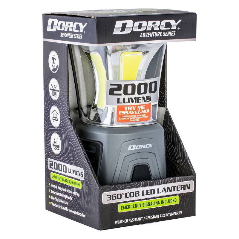 Dorcy Adventure Series COB LED Lantern 360 Degree 2000 Lumens, 1 of 9