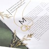 HOPE LOVE SHINE Long Distance Friendship Gift for Best Friend or Sister Side by Side Miles Apart Gold Jewelry - 4 of 4