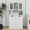 Dexmalle Two-Compartment Tilt-Out Dirty Laundry Basket Tall Bathroom Cabinet - 2 of 4