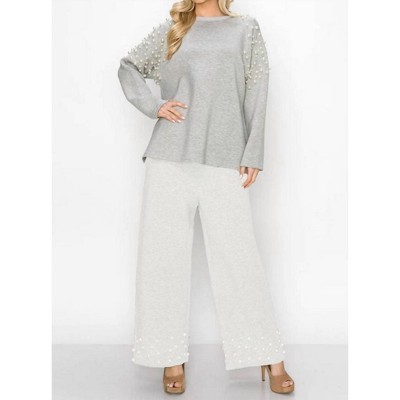 Women's Faith Pearl Trim Pant - Joh