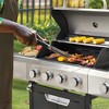 4-Burner Propane Gas Grill in Stainless Steel with Side Burner, Condiment Rack and Built-in Thermometer with Grill Cover - 2 of 4