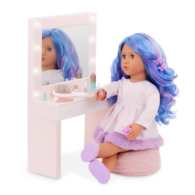 Our Generation Glam &#38; Glow Light-up Vanity Table Accessory Set for 18&#34; Dolls, 4 of 7