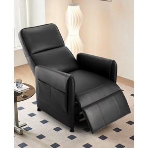 Electric Adjustable Recliner Chair with Remote Control and Thick Seat Backrest for Adults, Single PU Leather Recliner Chair for Living Room - 1 of 4