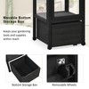 Whisen Portable Wood Mini Greenhouse with Movable Storage Box & Adjustable Shelves for Indoor Outdoor Balcony Use - 3 of 4