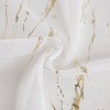 Dainty Home Chloe Linen Textured Metallic Shower Curtain with 12 Hooks, 70" x 72" - 4 of 4
