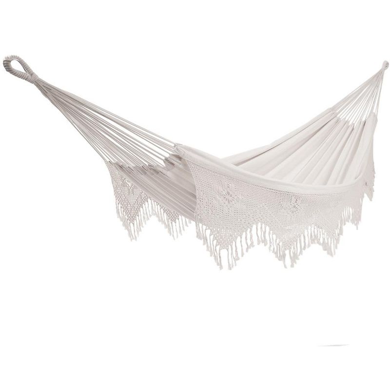 Vivere Brazilian Style Double Deluxe Hammock - Natural Color, 1 of 5